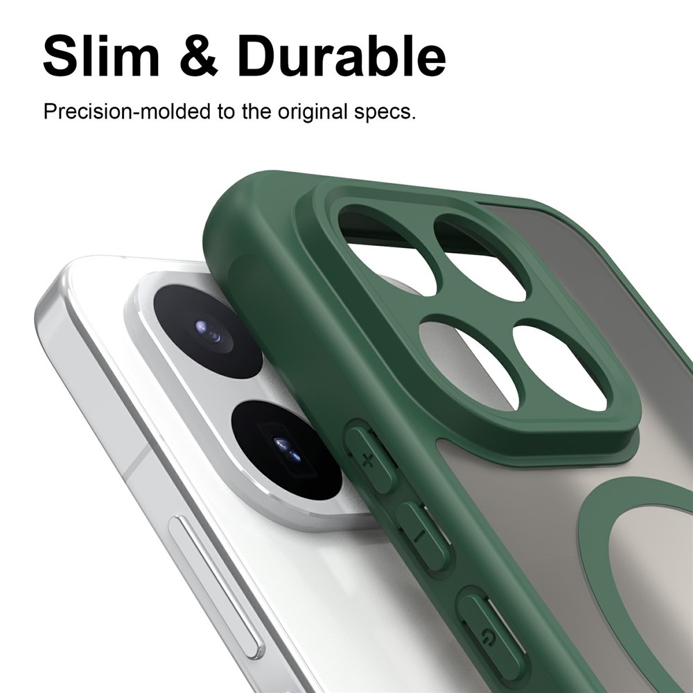 Case matný gelový obal s MagSafe na Xiaomi 17T Pro - zelený