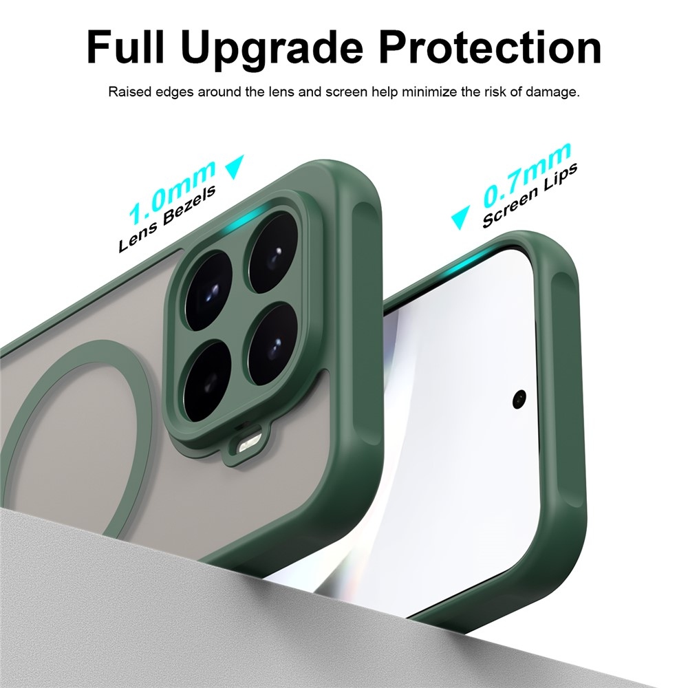Case matný gelový obal s MagSafe na Xiaomi 17T - zelený