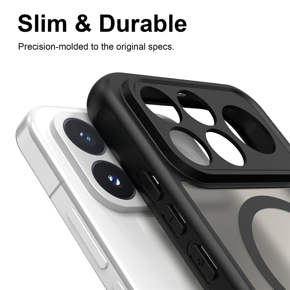 Case matný gelový obal s MagSafe na Xiaomi Poco F9 Pro 5G - černý