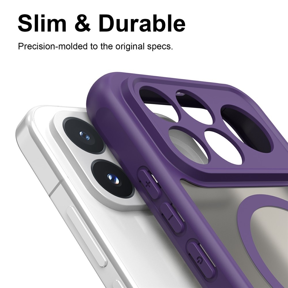 Case matný gelový obal s MagSafe na Xiaomi Poco F9 Pro 5G - fialový
