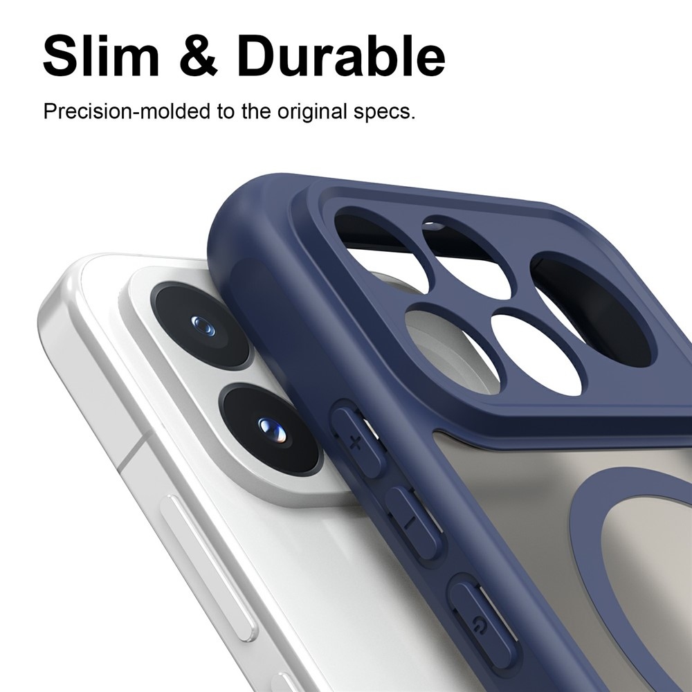 Case matný gelový obal s MagSafe na Xiaomi Poco F9 Pro 5G - modrý