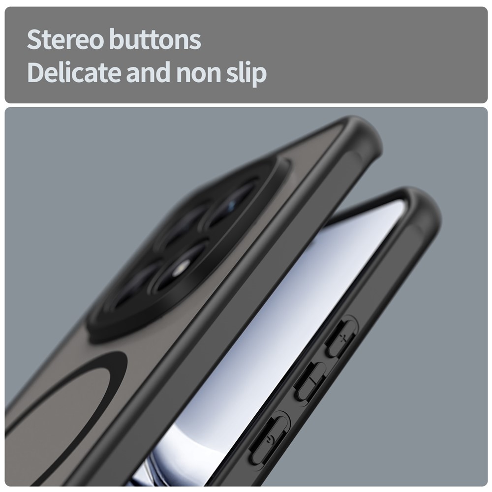 Case matný gelový obal s MagSafe na Xiaomi Poco M8 5G/Redmi Note 15 5G/Note 15 4G - černý