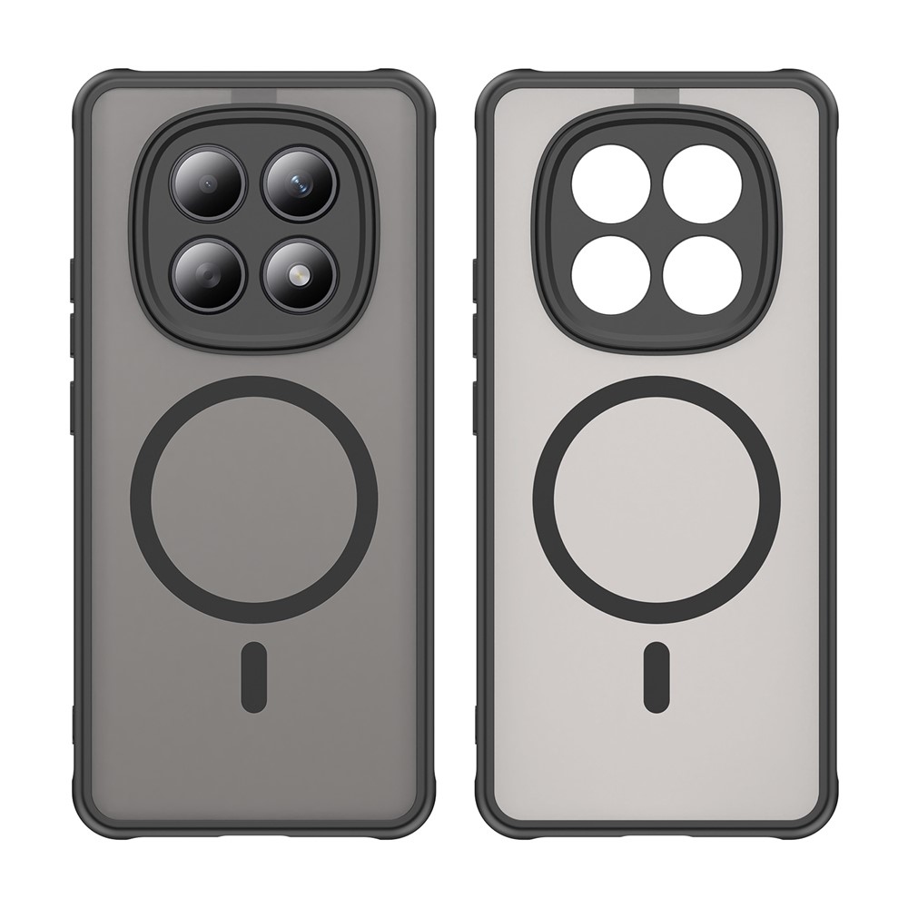 Case matný gelový obal s MagSafe na Xiaomi Poco M8 5G/Redmi Note 15 5G/Note 15 4G - černý