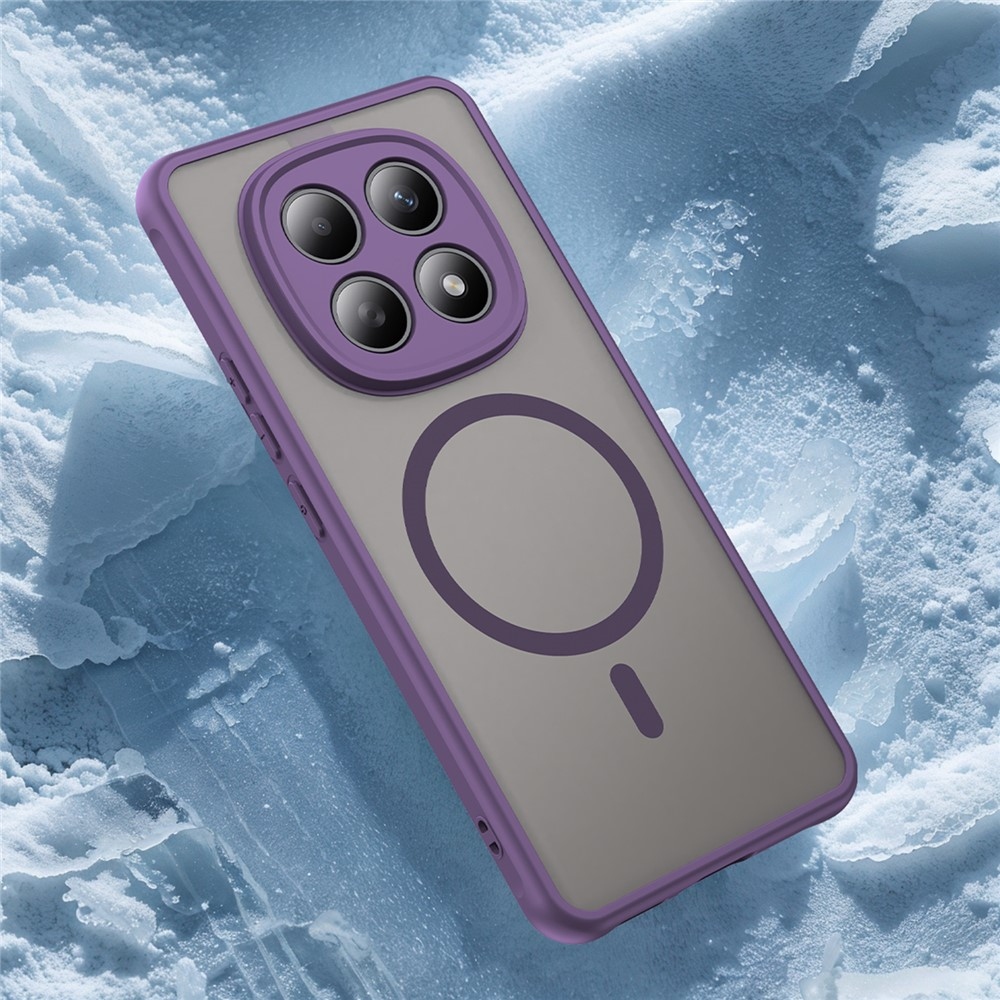 Case matný gelový obal s MagSafe na Xiaomi Poco M8 5G/Redmi Note 15 5G/Note 15 4G - fialový
