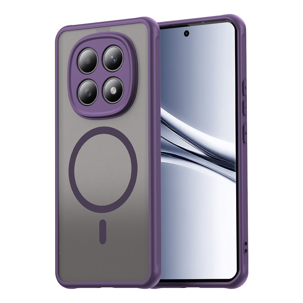 Case matný gelový obal s MagSafe na Xiaomi Poco M8 5G/Redmi Note 15 5G/Note 15 4G - fialový