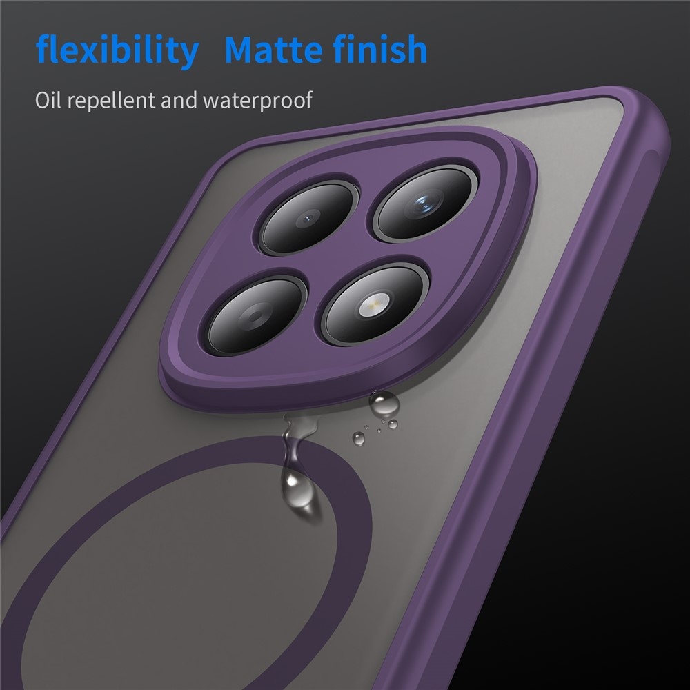 Case matný gelový obal s MagSafe na Xiaomi Poco M8 5G/Redmi Note 15 5G/Note 15 4G - fialový