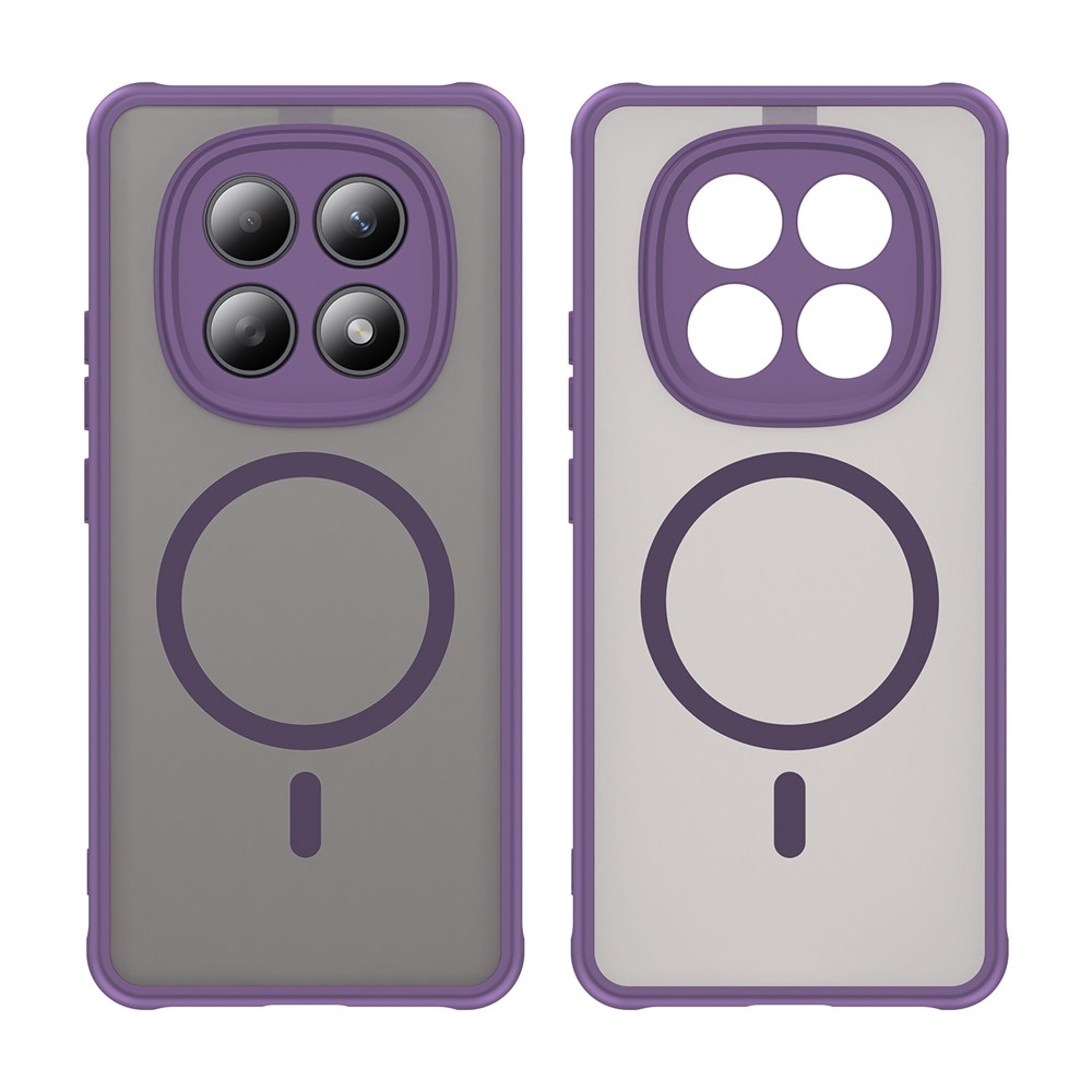 Case matný gelový obal s MagSafe na Xiaomi Poco M8 5G/Redmi Note 15 5G/Note 15 4G - fialový