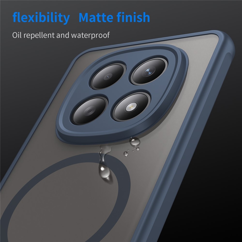 Case matný gelový obal s MagSafe na Xiaomi Poco M8 5G/Redmi Note 15 5G/Note 15 4G - modrý