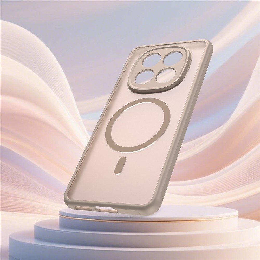 Case matný gelový obal s MagSafe na Xiaomi Poco M8 5G/Redmi Note 15 5G/Note 15 4G - oranžový