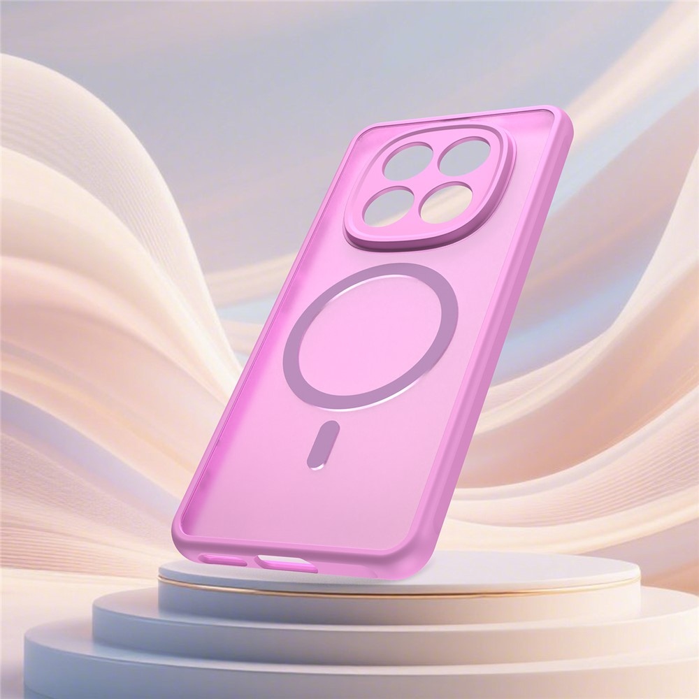 Case matný gelový obal s MagSafe na Xiaomi Poco M8 5G/Redmi Note 15 5G/Note 15 4G - světlefialový