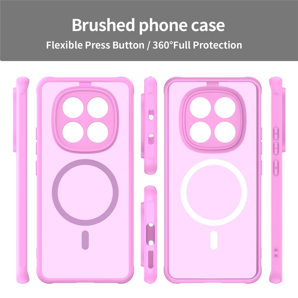 Case matný gelový obal s MagSafe na Xiaomi Poco M8 5G/Redmi Note 15 5G/Note 15 4G - světlefialový