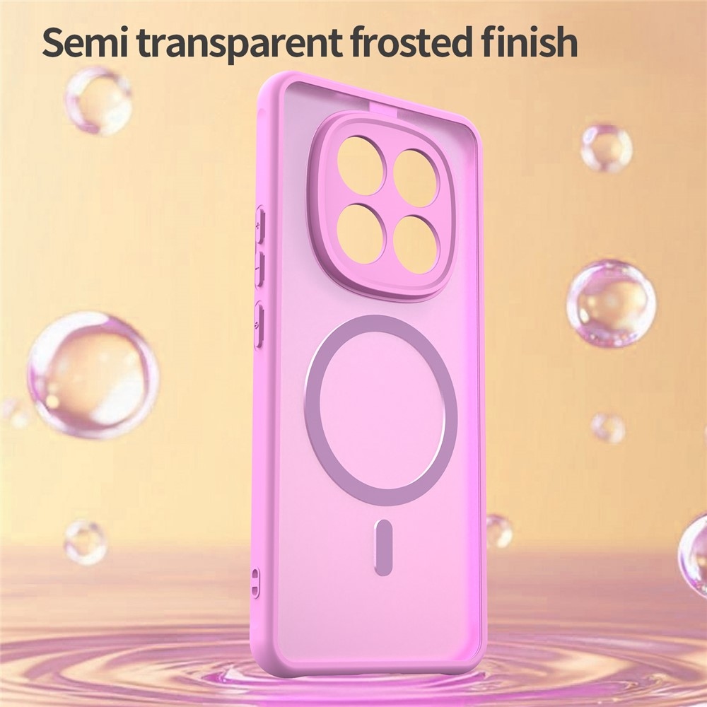 Case matný gelový obal s MagSafe na Xiaomi Poco M8 5G/Redmi Note 15 5G/Note 15 4G - světlefialový