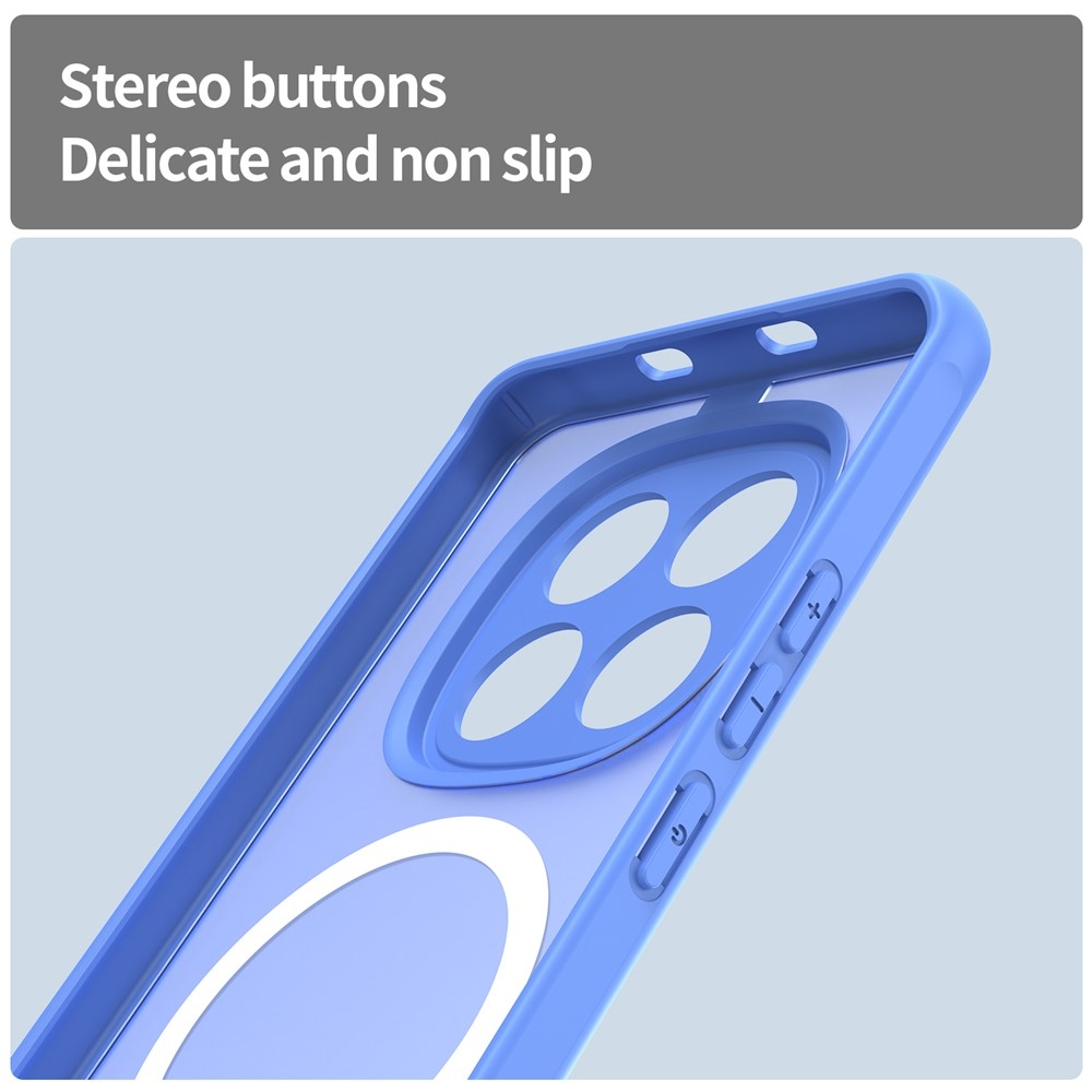 Case matný gelový obal s MagSafe na Xiaomi Poco M8 5G/Redmi Note 15 5G/Note 15 4G - světlemodrý