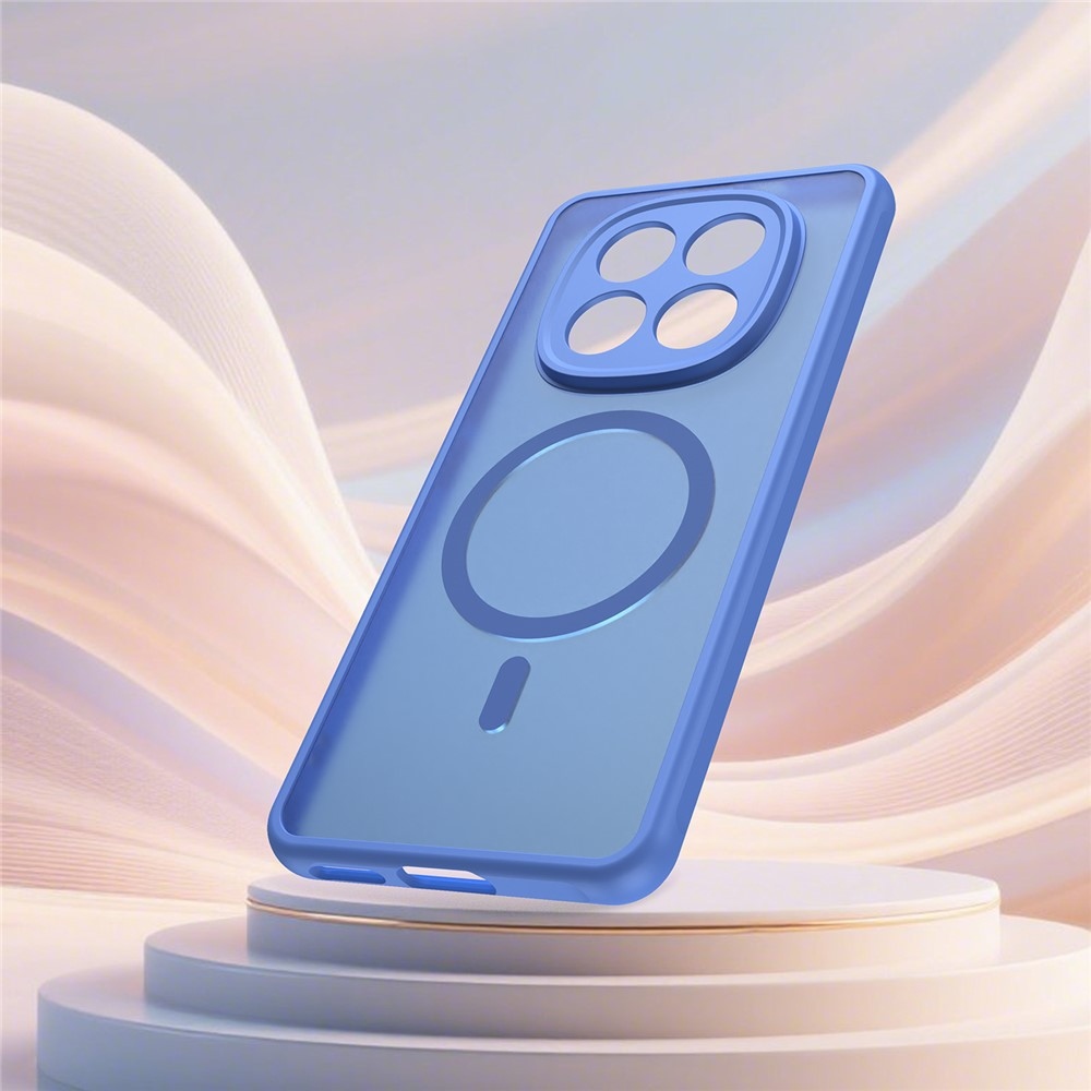 Case matný gelový obal s MagSafe na Xiaomi Poco M8 5G/Redmi Note 15 5G/Note 15 4G - světlemodrý