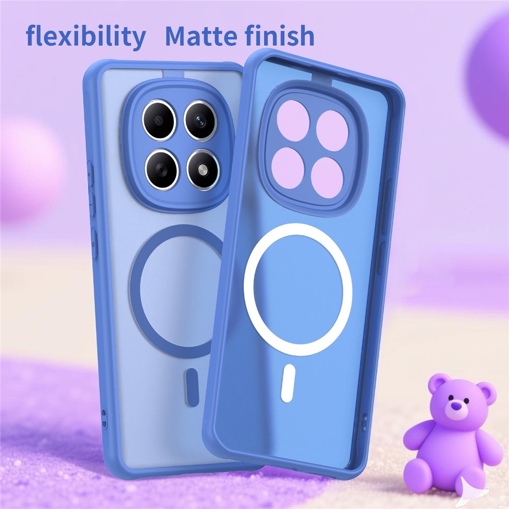 Case matný gelový obal s MagSafe na Xiaomi Poco M8 5G/Redmi Note 15 5G/Note 15 4G - světlemodrý