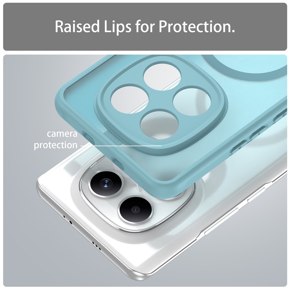 Case matný gelový obal s MagSafe na Xiaomi Poco M8 5G/Redmi Note 15 5G/Note 15 4G - světlezelený