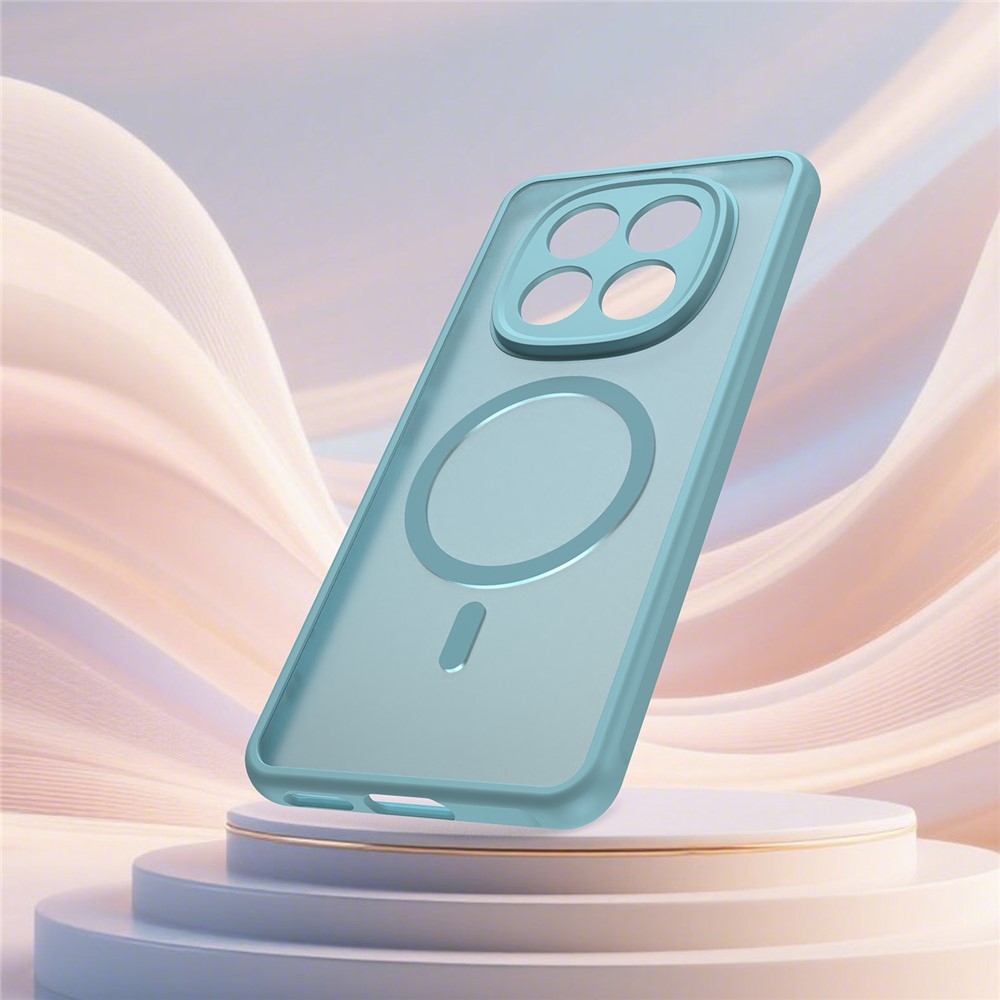 Case matný gelový obal s MagSafe na Xiaomi Poco M8 5G/Redmi Note 15 5G/Note 15 4G - světlezelený