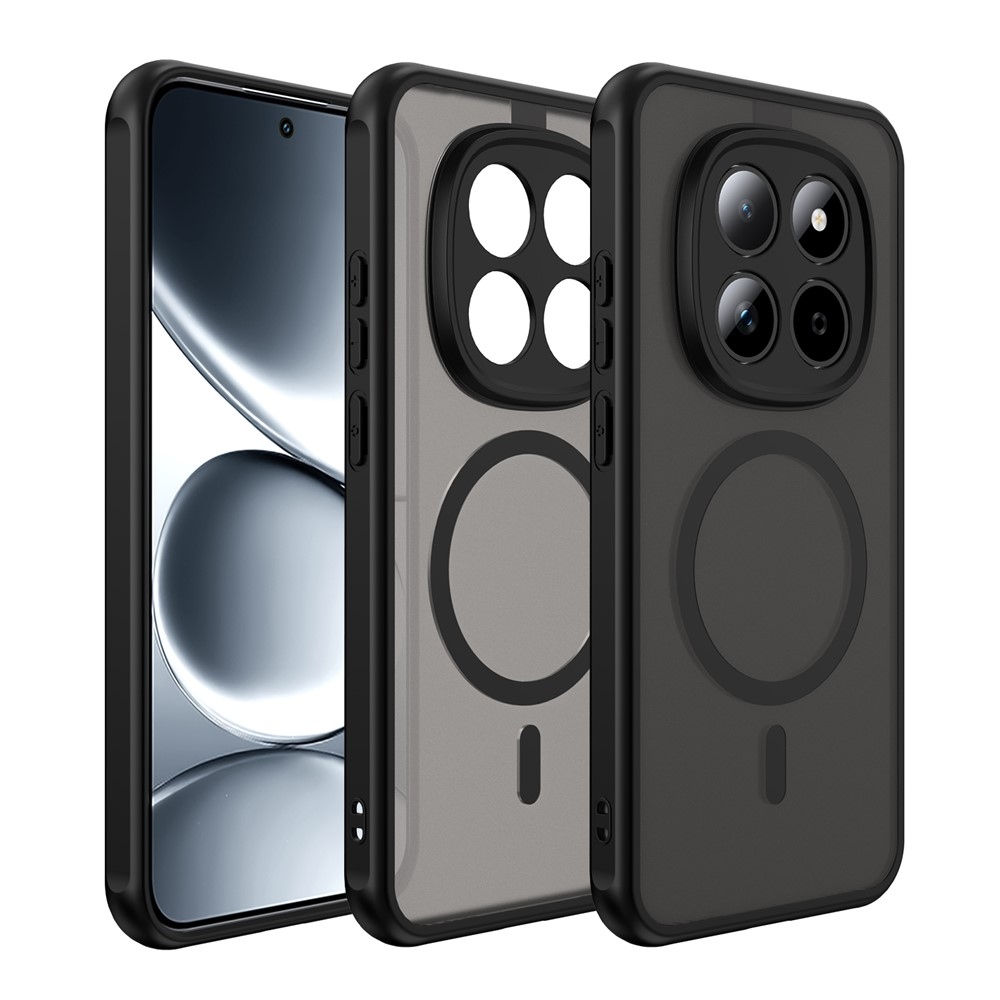 Case matný gelový obal s MagSafe na Xiaomi Redmi Note 15 Pro 5G - černý