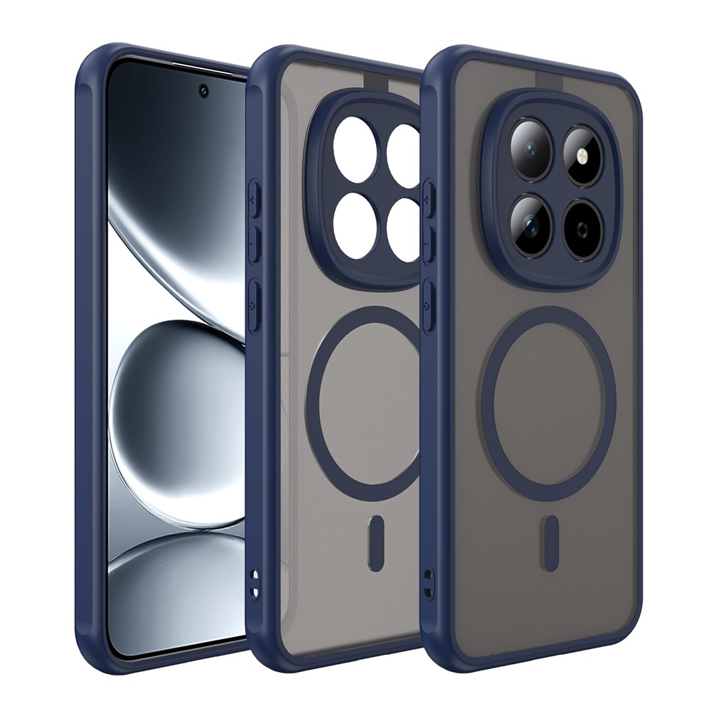 Case matný gelový obal s MagSafe na Xiaomi Redmi Note 15 Pro 5G - modrý