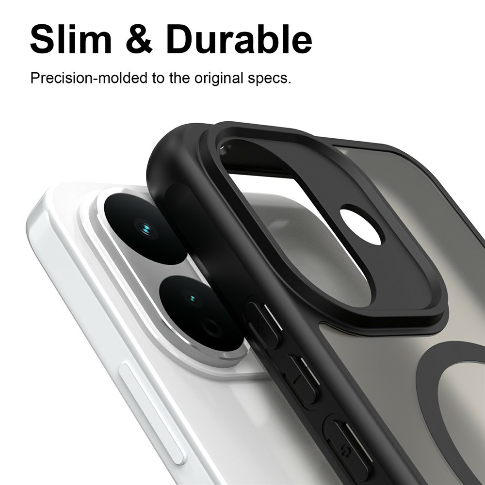 Case matný gelový obal s MagSafe na Xiaomi Redmi Note 17 Pro 5G - černý