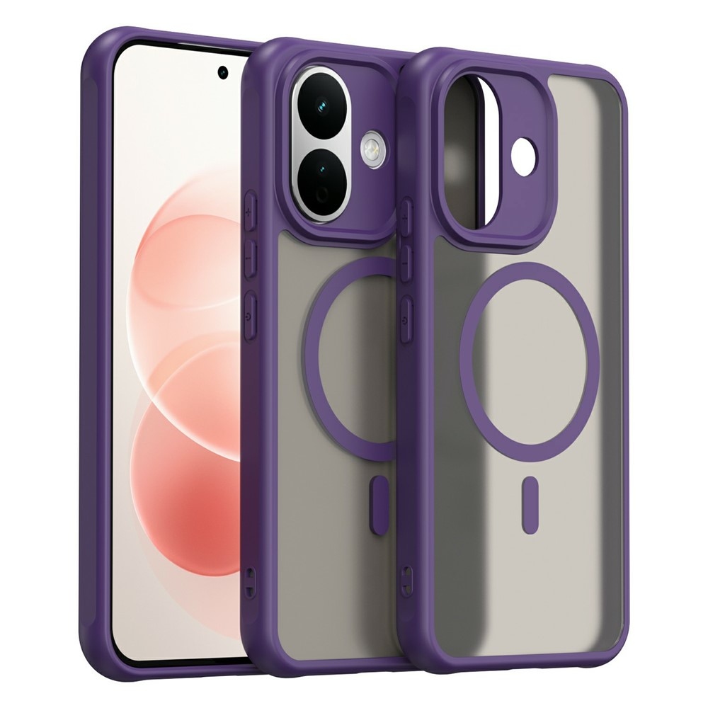 Case matný gelový obal s MagSafe na Xiaomi Redmi Note 17 Pro 5G - fialový