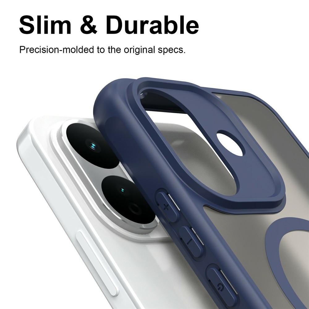 Case matný gelový obal s MagSafe na Xiaomi Redmi Note 17 Pro 5G - modrý