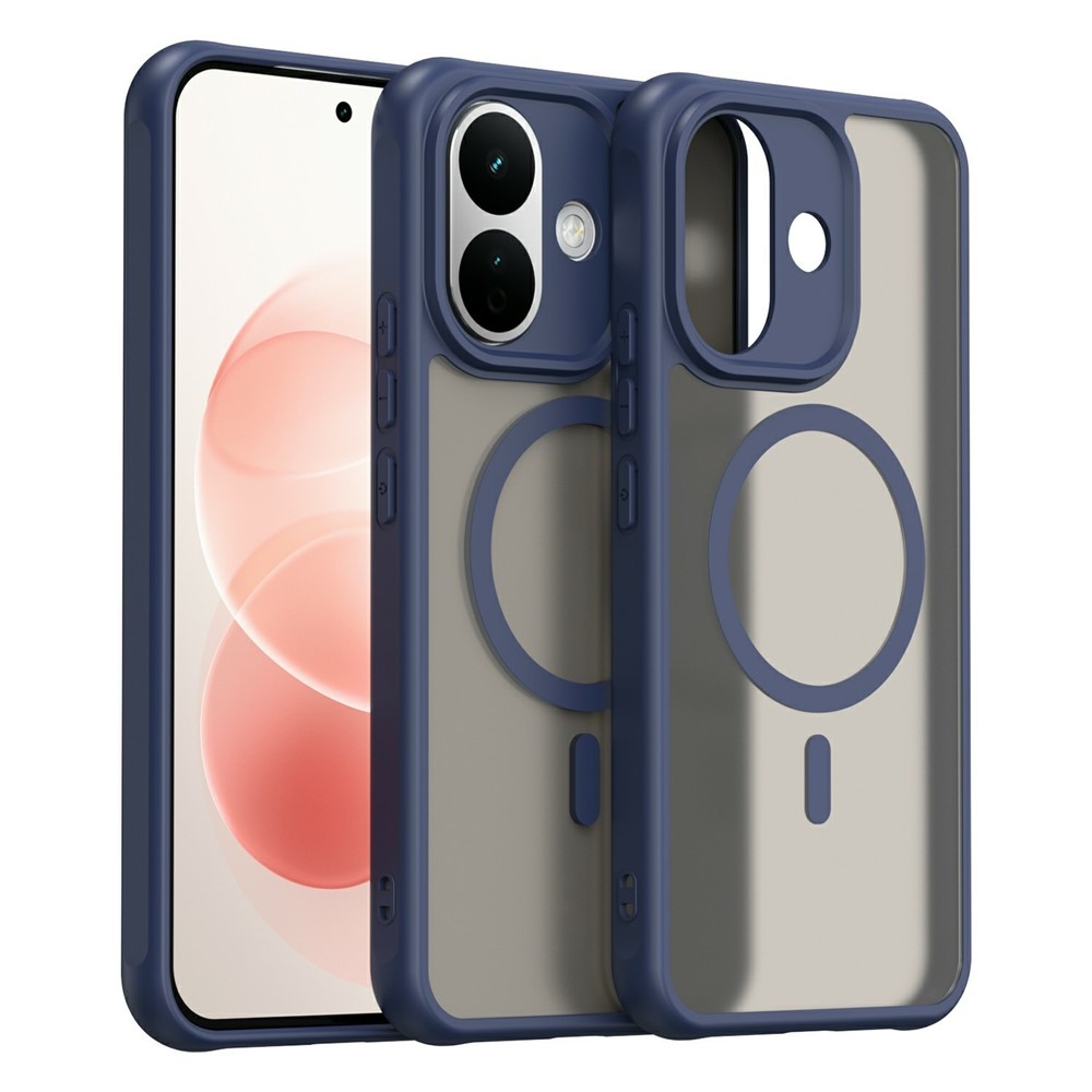 Case matný gelový obal s MagSafe na Xiaomi Redmi Note 17 Pro 5G - modrý