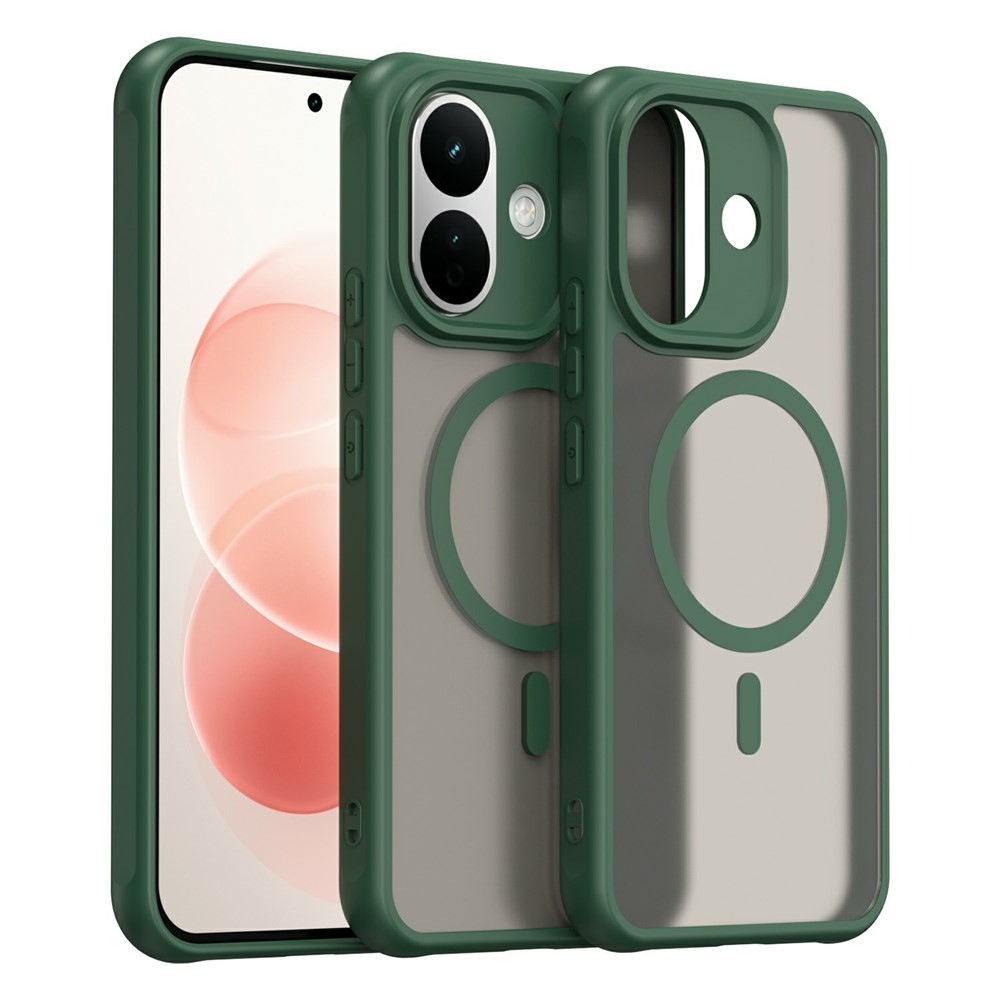 Case matný gelový obal s MagSafe na Xiaomi Redmi Note 17 Pro 5G - zelený