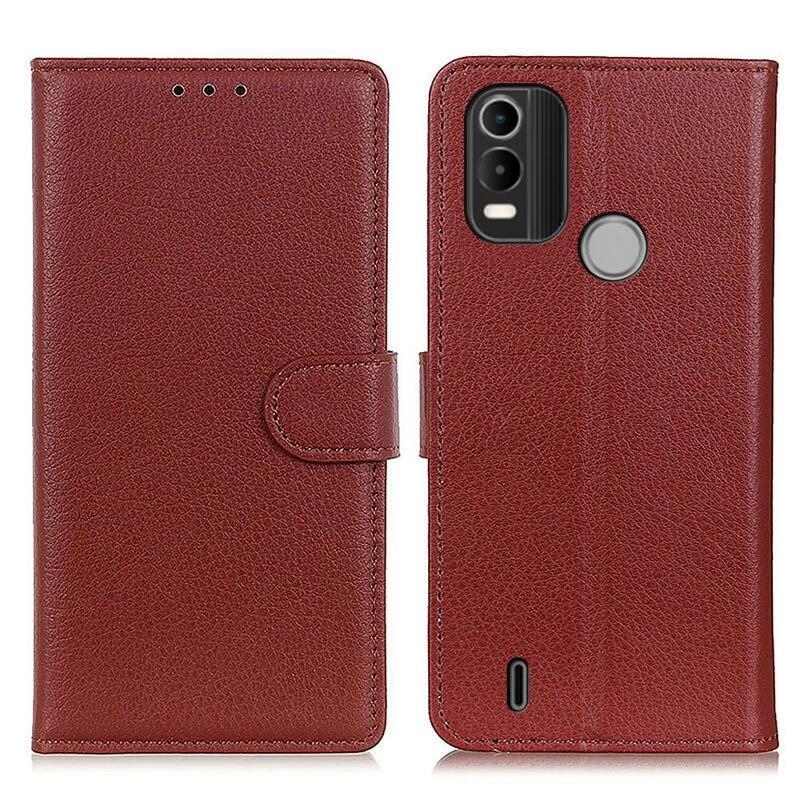 Case peněženkové pouzdro na mobil Nokia C21 Plus - hnědé