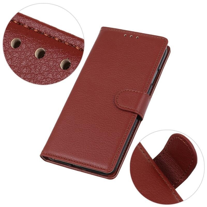Case peněženkové pouzdro na mobil Nokia C21 Plus - hnědé