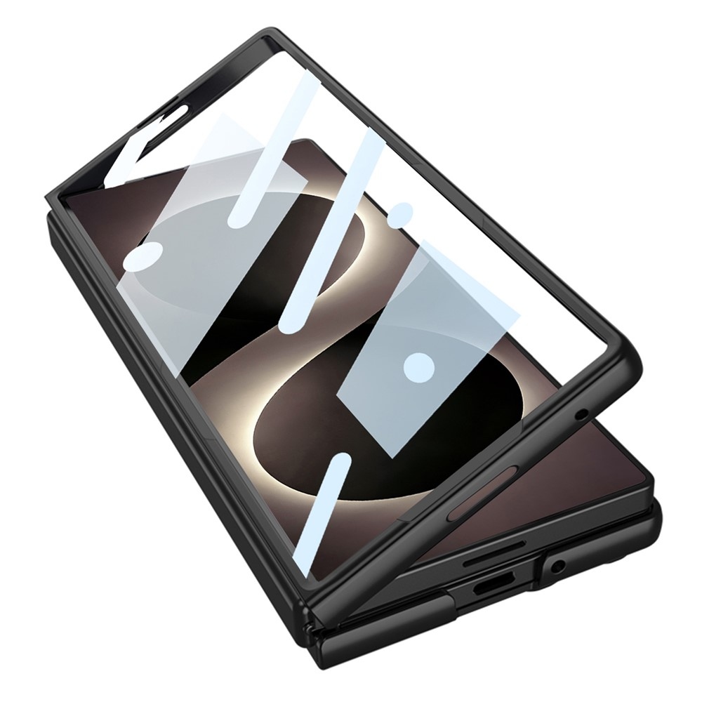 Case plastový obal s ochranným sklem na displej + stylus na Samsung Galaxy Z Fold8 Ultra 5G - černý
