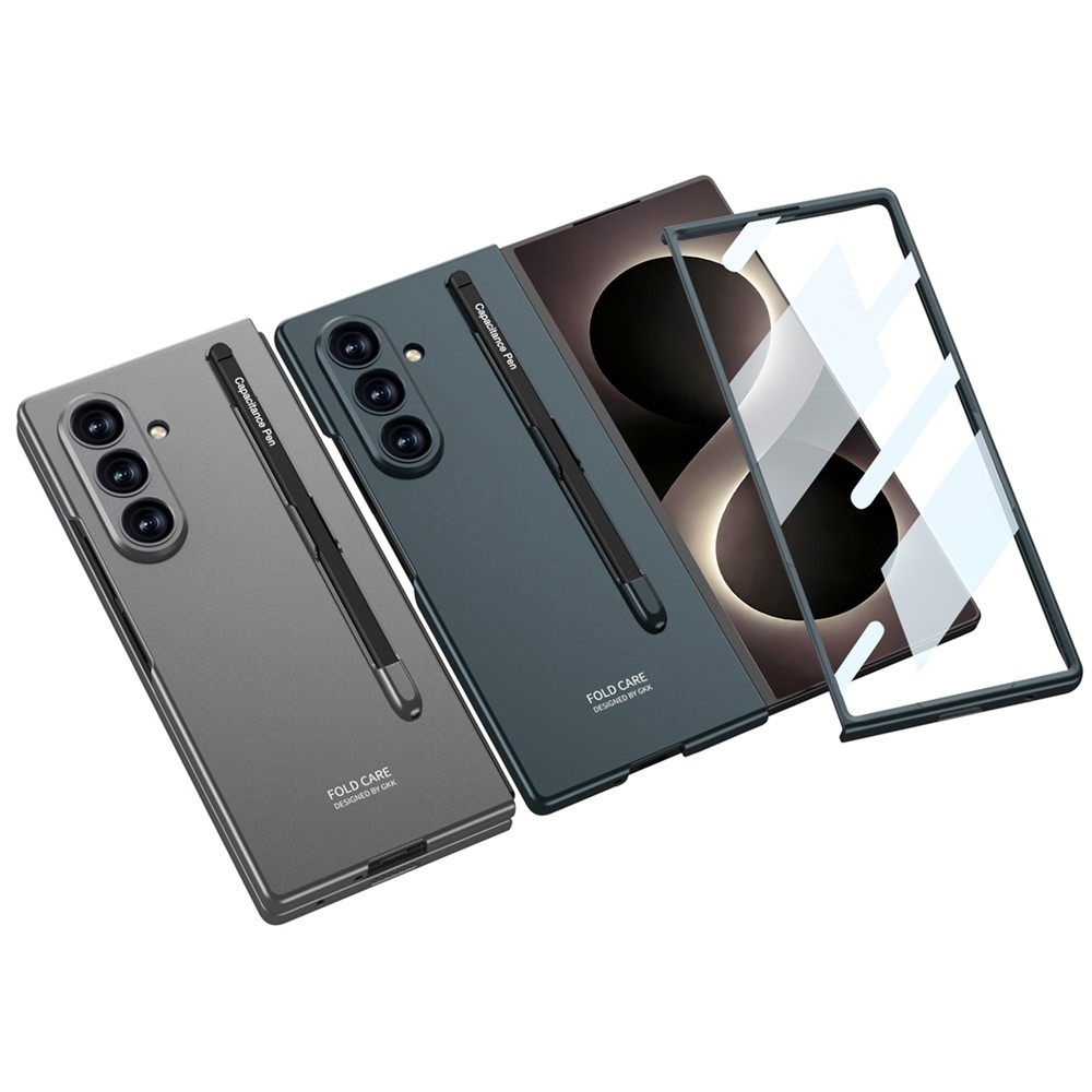 Case plastový obal s ochranným sklem na displej + stylus na Samsung Galaxy Z Fold8 Ultra 5G - černý