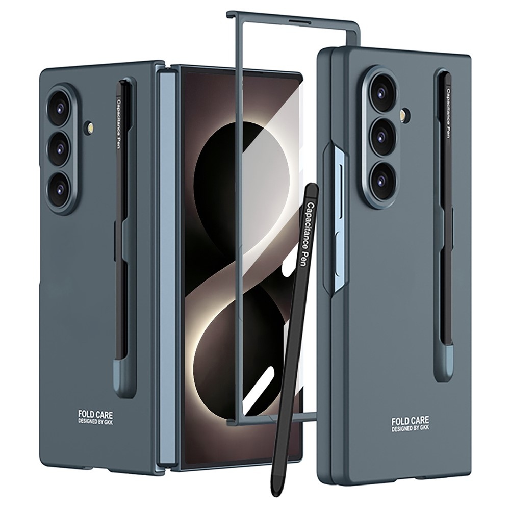 Case plastový obal s ochranným sklem na displej + stylus na Samsung Galaxy Z Fold8 Ultra 5G - zelený