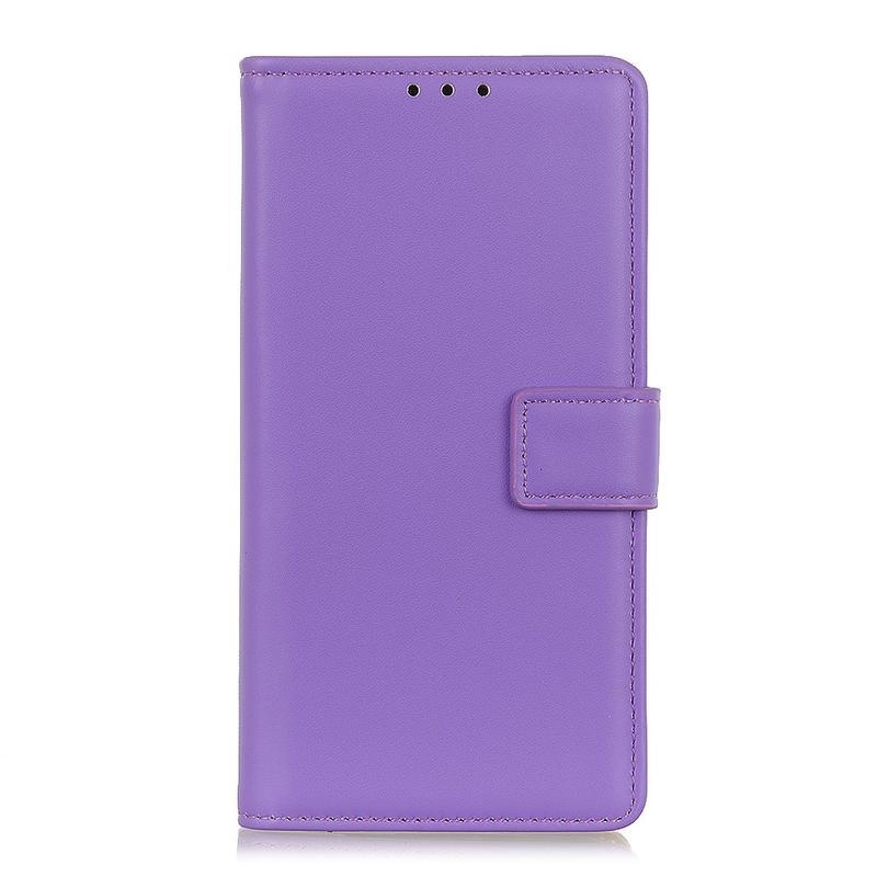 Case PU kožené peněženkové pouzdro na mobil Huawei P40 Pro - fialové