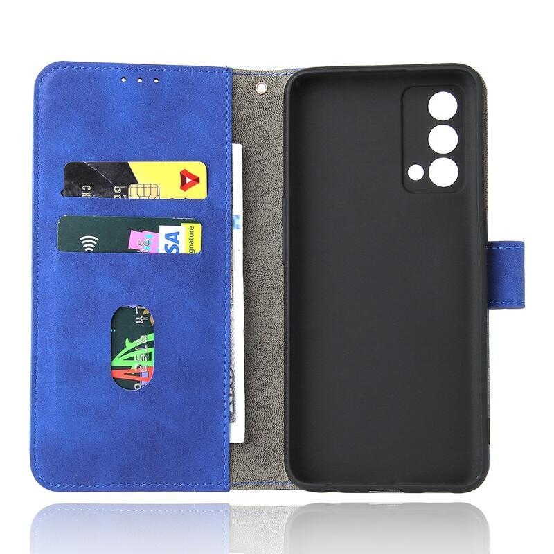 Case PU kožené peněženkové pouzdro na mobil Realme GT Master - modré
