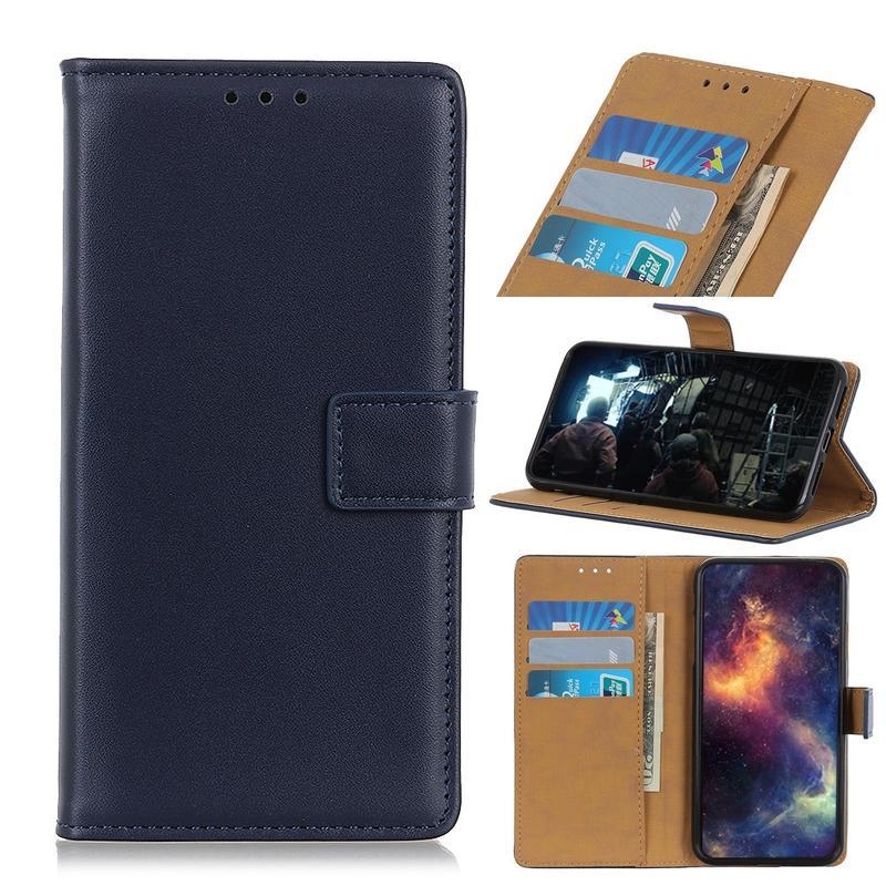 Case PU kožené peněženkové pouzdro na mobil Samsung Galaxy Note 10 Lite - modré