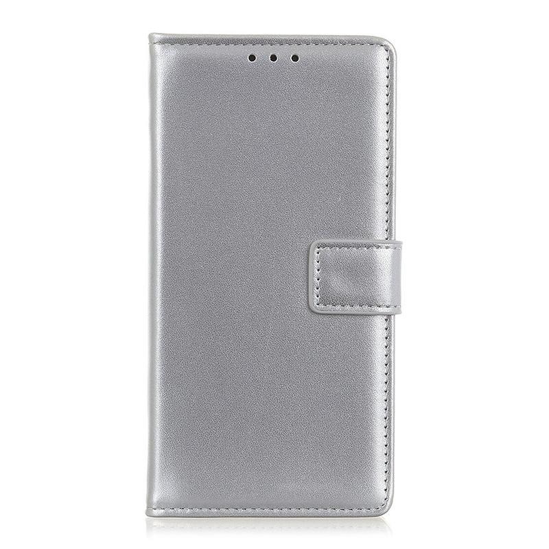 Case PU kožené peněženkové pouzdro na mobil Samsung Galaxy S20 Plus - stříbrný
