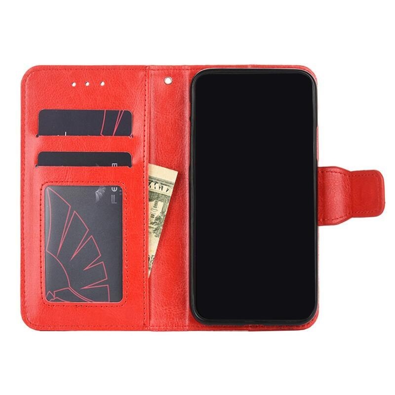 Case PU kožené peněženkové pouzdro na mobil Xiaomi Mi 11 - červené