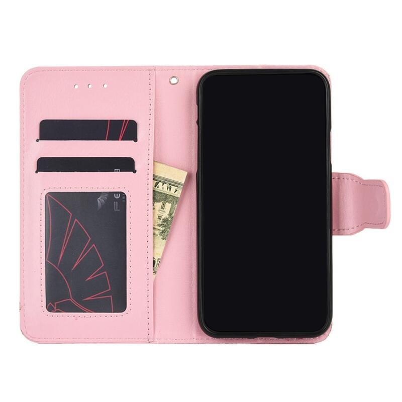 Case PU kožené peněženkové pouzdro na mobil Xiaomi Mi 11 - růžové