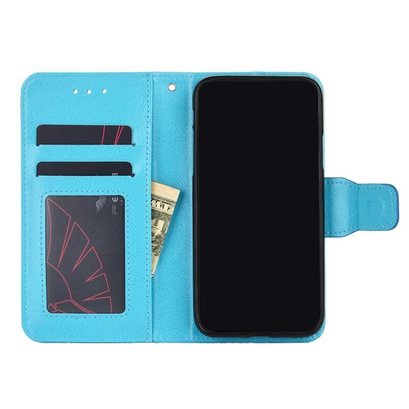 Case PU kožené peněženkové pouzdro na mobil Xiaomi Mi 11 - světlemodré