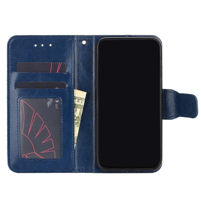 Case PU kožené peněženkové pouzdro na mobil Xiaomi Mi 11 - tmavěmodré