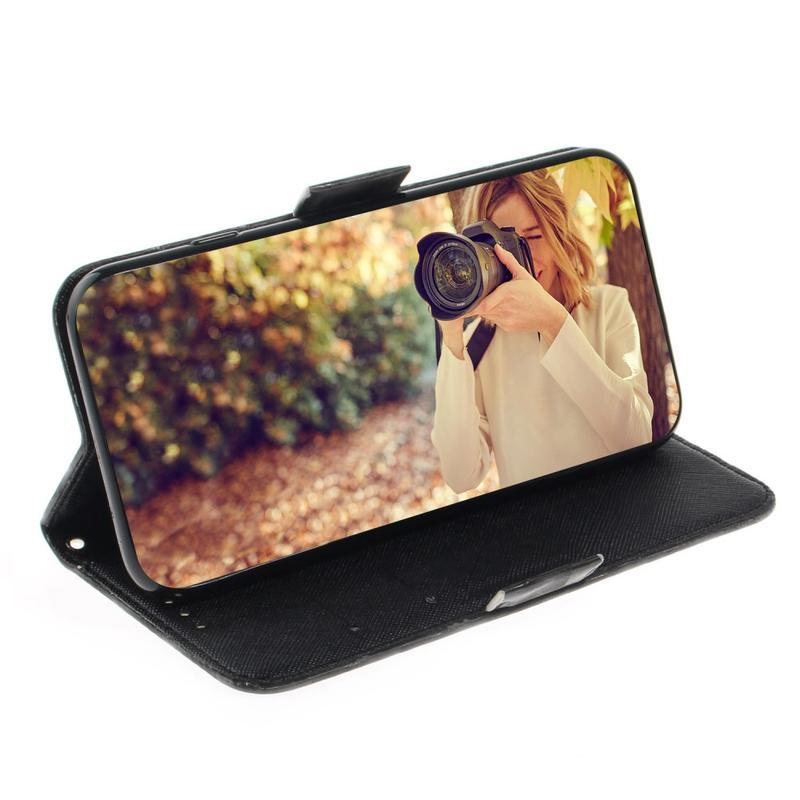 Case PU kožené peněženkové pouzdro na mobil Xiaomi Redmi Note 8 - zvířata