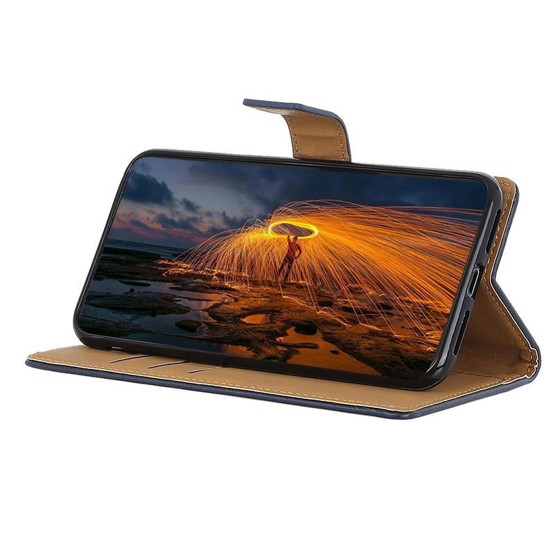 Case PU kožené peněženkové pouzdro na mobil Xiaomi Redmi Note 8T - modré