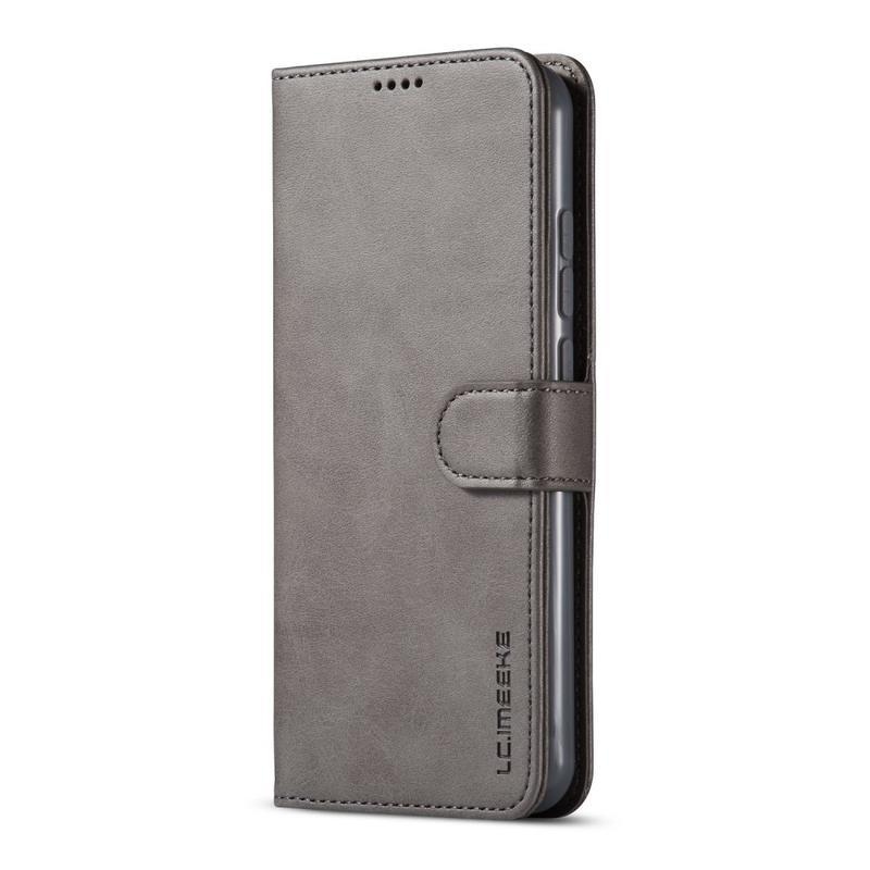 Case PU kožené peněženkové pouzdro na mobil Xiaomi Redmi Note 8T - šedé