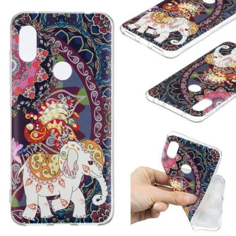 Case silikonový obal na mobil Xiaomi Redmi Note 6 Pro - etno slon