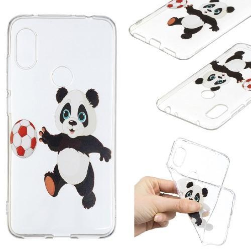 Case silikonový obal na mobil Xiaomi Redmi Note 6 Pro - panda s míčem