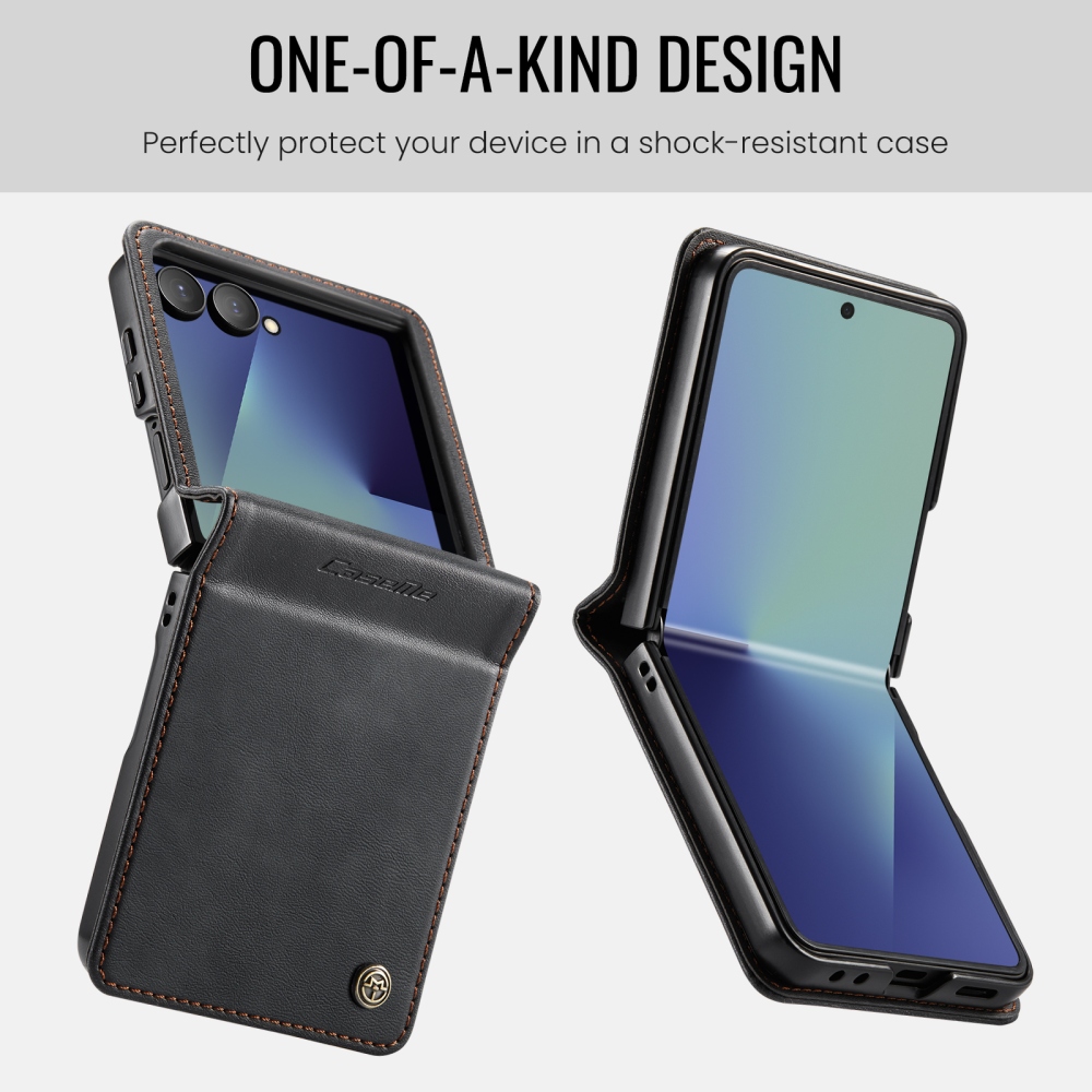 CASEME knížkové pouzdro na Samsung Galaxy Z Flip8 5G - černé