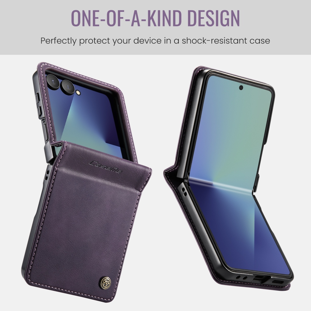 CASEME knížkové pouzdro na Samsung Galaxy Z Flip8 5G - fialové