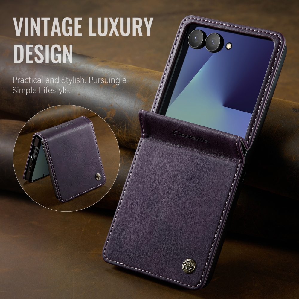 CASEME knížkové pouzdro na Samsung Galaxy Z Flip8 5G - fialové