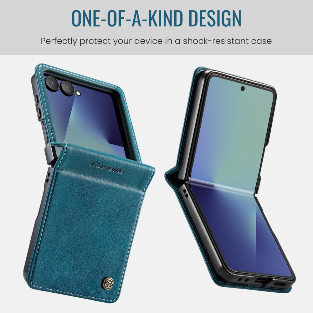CASEME knížkové pouzdro na Samsung Galaxy Z Flip8 5G - modrozelené